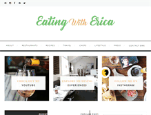 Tablet Screenshot of eatingwitherica.com